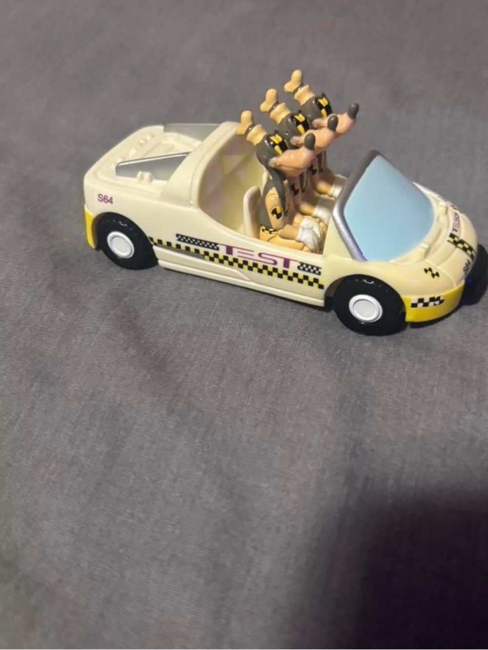 Vintage Disney plastic test track cart